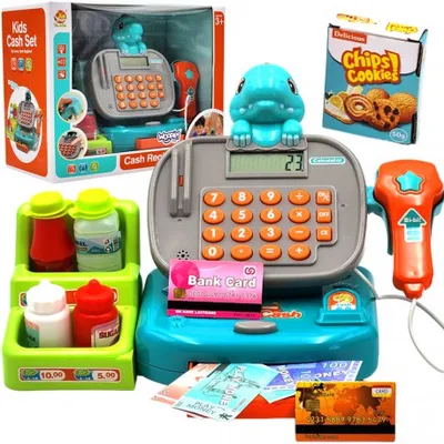 WOOPIE 49096 Kasa Sklepowa Dino Z Półką