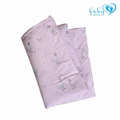 BinW 01632 Kołdra I Poduszka 135x100 40x60 Gąski Różowe*
