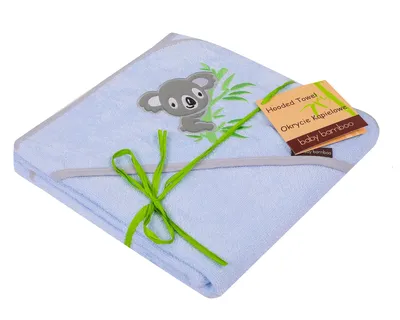 DUET BABY 727 Okrycie Kąpielowe Haft 100x100 BABY BAMBOO