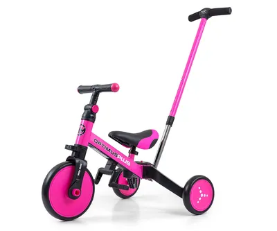 MILLY MALLY 5304 Rowerek 4w1 OPTIMUS Plus Pink