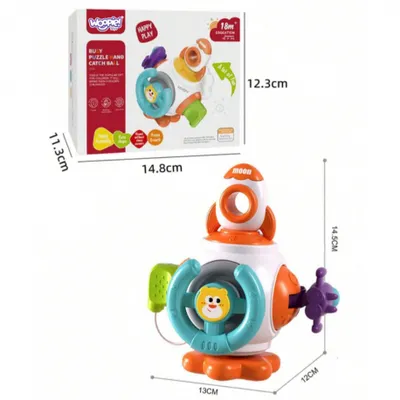WOOPIE 49997 Piłka Kosmiczna Rakieta 6w1 Montesso