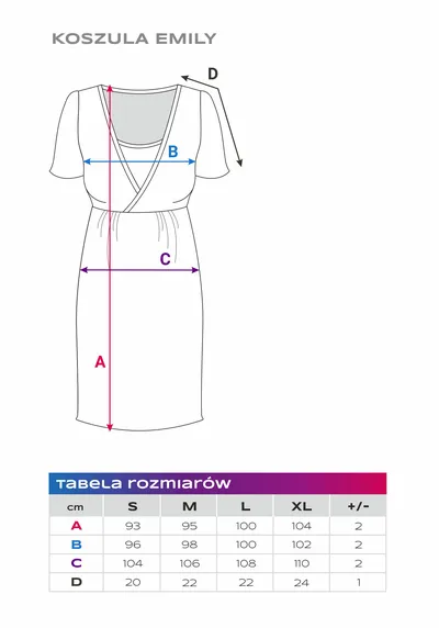 EWA 961840 LINDA Koszula Ciążowa Stokrotki M - Beżowa