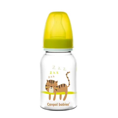 CANPOL 59/100 Butelka Wąska 120 ml AFRICA - Żółta
