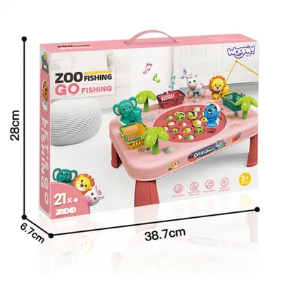 WOOPIE 50766 Łowienie Ryb Interaktywny Stolik - Różowy