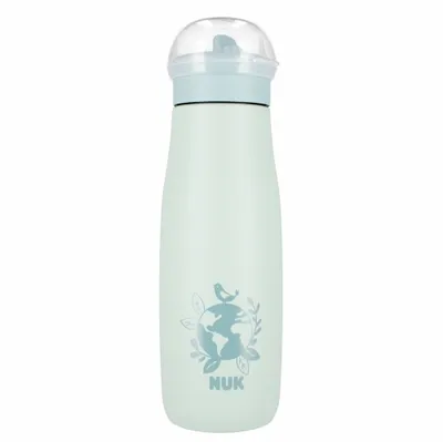 NUK 225328 Kubek Ze Stali Nierdzewnej 500ml Mini +12M Glob