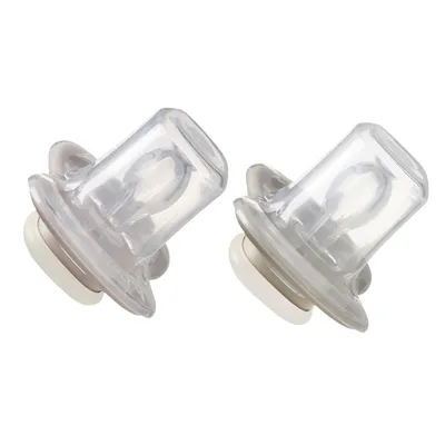 B.BOX BB300711 Smoczek Silikonowy Symetryczny 0-6M 2 szt Glow In The Dark Róż/Latte