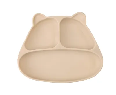 Mombella 01513 Talerzyk Z Przyssawką Panda Light Brown