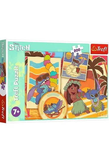 TREFL 13304 Puzzle 200 el. Muzyczny Świat Lilo & Stich