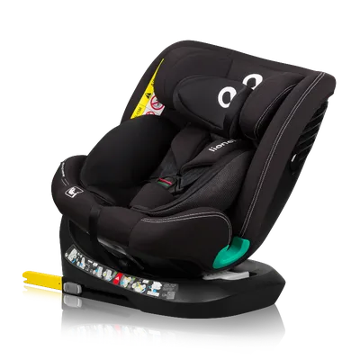 LIONELO Fotelik Samochodowy Bastiaan One I-Size Black Carbon