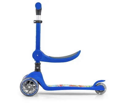 MILLY MALLY 5753 Hulajnoga Scooter FUZZY Blue