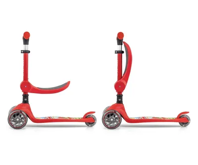 MILLY MALLY 5752 Hulajnoga Scooter FUZZY Red
