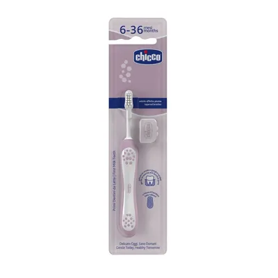 CHICCO 00012081000000 Szczoteczka Do Zębów Lila 6-36 m