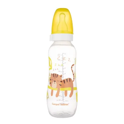 CANPOL 59/205 Butelka Wąska 330 ml PP AFRICA - Żółta