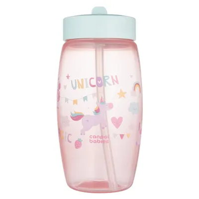 CANPOL 56/618_PIN Bidon Ze Składanym Ustnikiem 400 ml Jednorożce