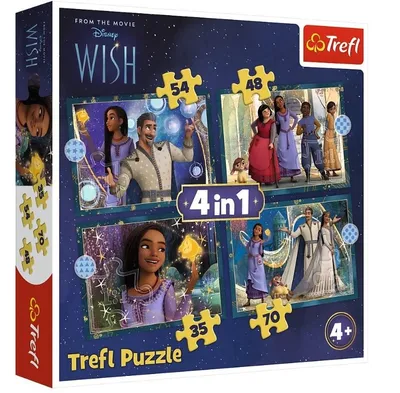 TREFL 34649 Puzzle 4w1 Marzenia Się Spełniają