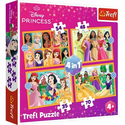 TREFL 34651 Puzzle 4w1 Bajkowe Historie