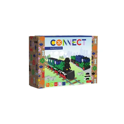 TREFL 61976 Klocki Connect 2w1 - Pociąg / Ciężarówka Z Przyczepą