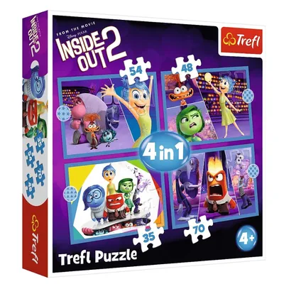 TREFL 34652 Puzzle 4w1 Emocje Rządzą