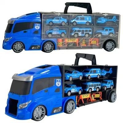 WOOPIE 52777 Ciężarówka Transporter 2w1 - Niebieski