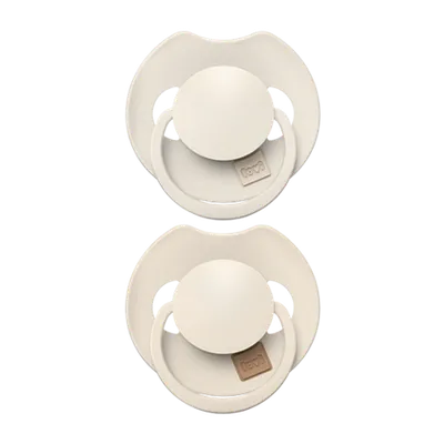 LOVI 34/403 Smoczek Silikonowy Dynamiczny Prime 18+M 2 szt Coconut/Ivory