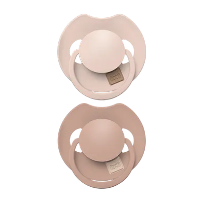 LOVI 34/406 Smoczek Silikonowy Dynamiczny Prime 6-18M 2 szt Nude/Blush