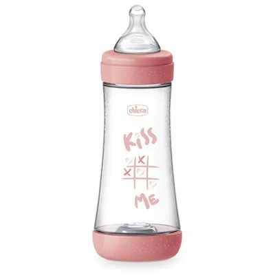CHICCO 00020235110040 Butelka P5 Plastik Silikon 300 ml Fast Girl