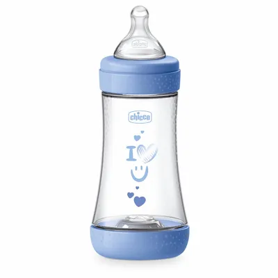 CHICCO 00020223210040 Butelka P5 Plastik Silikon 240 ml MEDIUM BOY
