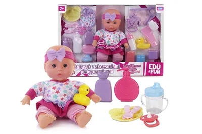 ARTYK 121692 Lalka EDU&FUN Bobasek Z Akcesoriami Pielęgnacyjnymi 32 cm