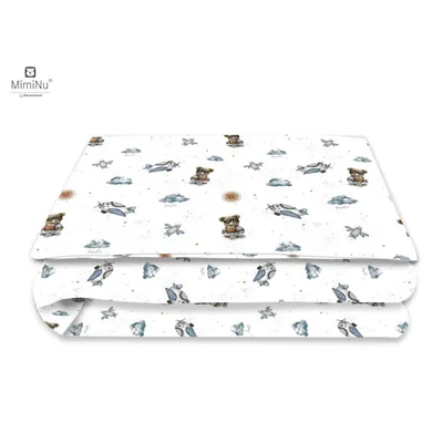 KIECZMERSKI Pościel C-2 100x135 cm MIMINU DESIGN Misie Błękit Bawełna 100%