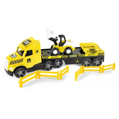 WADER 36431 Magic Truck Technic Laweta Ze Spychaczem