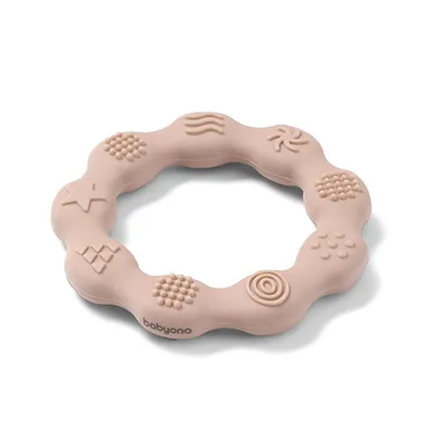 B.O.825/04 Gryzak Silikonowy RING - Beżowy
