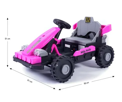 MILLY MALLY 6974 Pojazd Na Akumulator Prime 2w1 Pink