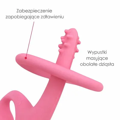 Mombella 00511 Gryzak Dancing Elephant Pink
