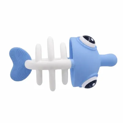 Mombella 02103 Gryzak Uspokajający Rybka 3w1 Light Blue
