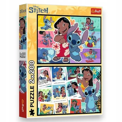 TREFL 13334 Puzzle 2x200 Wesołe Życie Stitcha