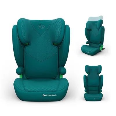 KINDERKRAFT Fotelik Samochodowy JUNIOR FIX 2 PLUS I-Size Green