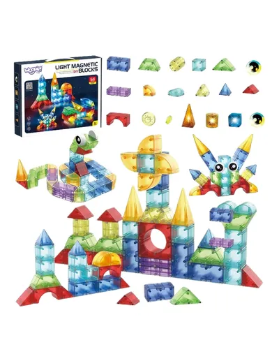 WOOPIE 54887 Klocki Magnetyczne 63 el