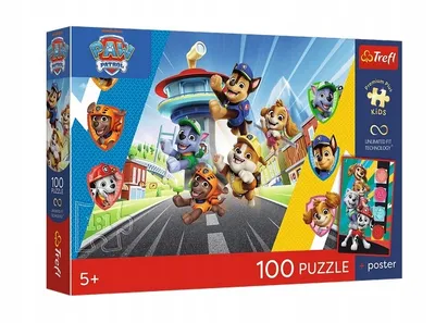 TREFL 16550 Puzzle 100 Psia Przygoda / Paw Patrol