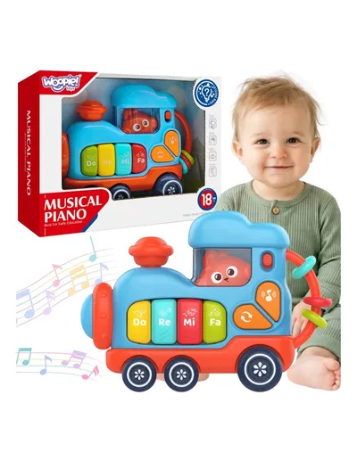 WOOPIE BABY 59189 Interaktywne Muzyczne Pianinko Lokomotywa