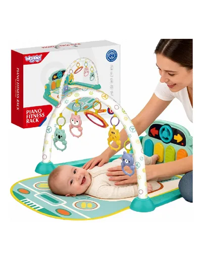 WOOPIE BABY 59233 Mata Edukacyjna Z Pianinkiem 10 el