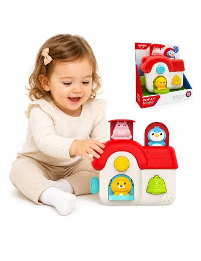 WOOPIE BABY 59370 Interaktywny Domek Pop-Up Zwierzątka