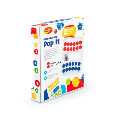 DUMEL DD 30881 Matematyczny POP IT - Czerwono-Niebieski