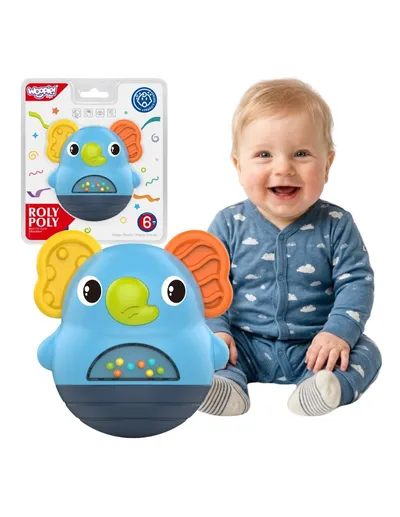 WOOPIE 59356 Wańka Wstańka Słonik Grzechotka Sensoryczna