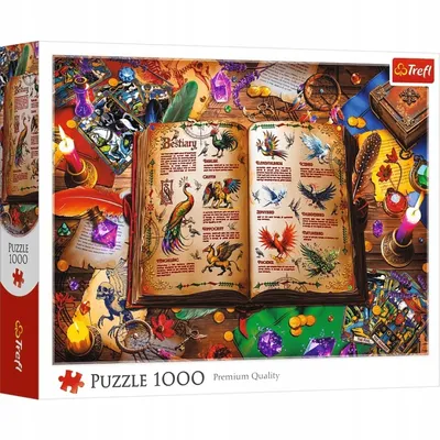 TREFL 10980 Puzzle 1000 Atlas Fantastycznych Ptaków
