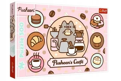 TREFL 37528 Puzzle 500 Pusheen W Kawiarni