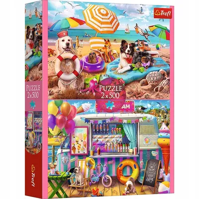 TREFL 37533 Puzzle 2x500 Wakacyjny Czas