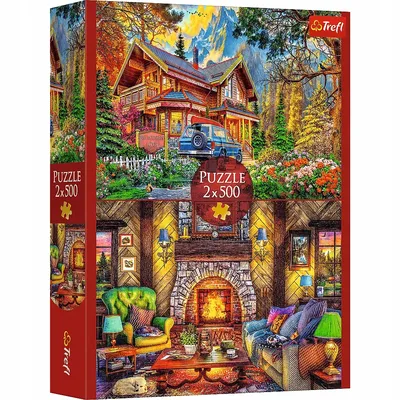 TREFL 37534 Puzzle 2x500 Wycieczka W Góry