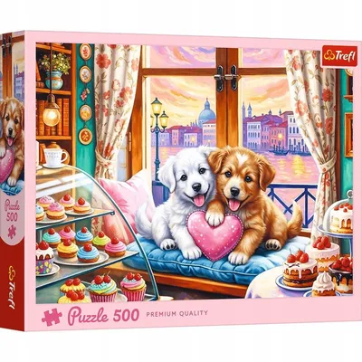 TREFL 37554 Puzzle 500 Szczenięca Miłość