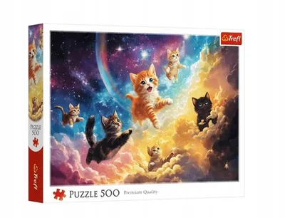 TREFL 37557 Puzzle 500 Kosmiczne Kotki