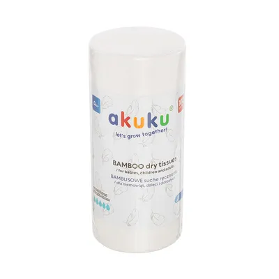 AKUKU A0687 Jednorazowe Chusteczki Bambusowe 18x25 cm 100 szt